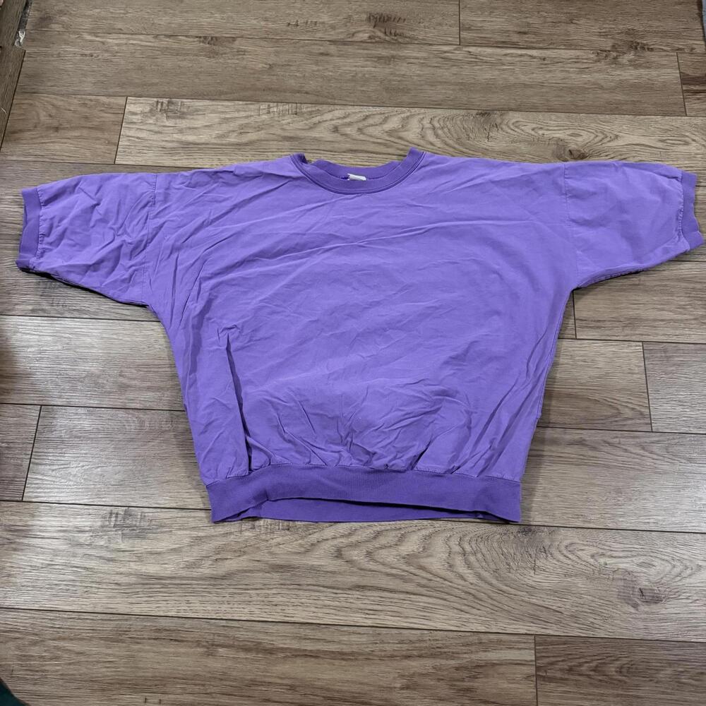 Vintage 90s Outman USA Boxy Lavender Blank Cotton Shirt XL